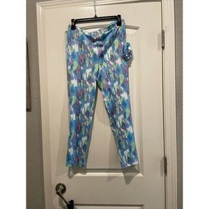 New Ideology Girls/ Jr’s   Spray  Abstract Print Leggings 2 pc.  XXL W/Scrunchy